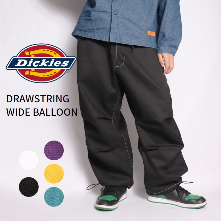 Dickies ディッキーズ DRAWSTRING WIDE BALLOON mens – ジーンズ