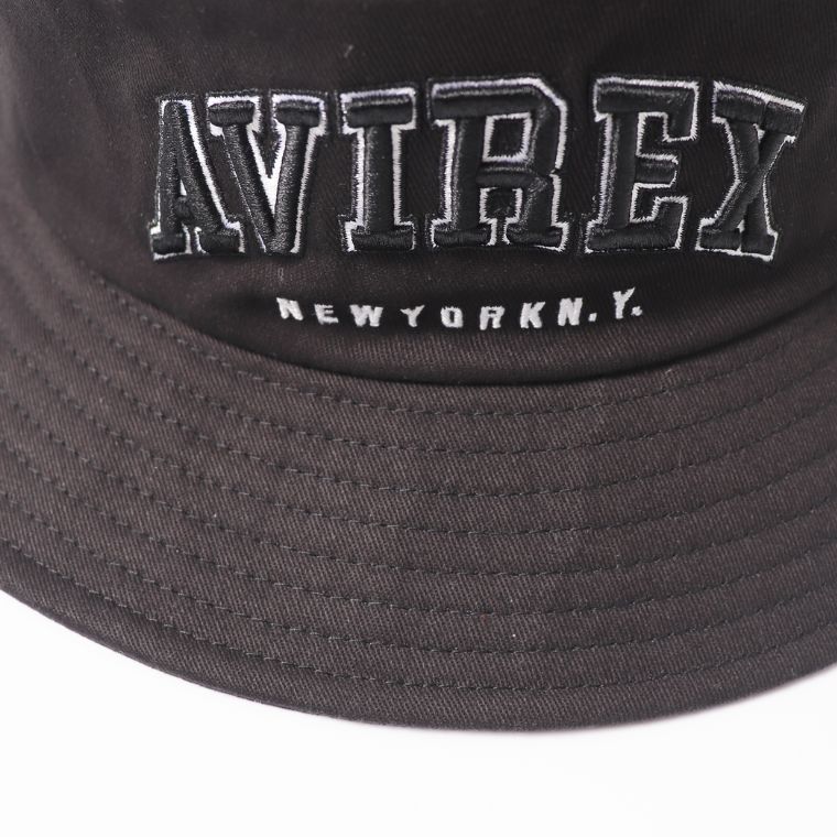 AVIREX アビレックス AX COLLEDG EMB BUCKET HAT