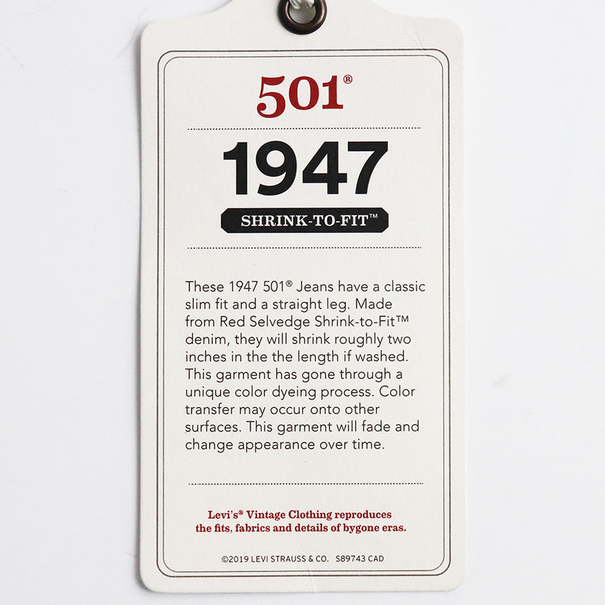 Levi's VINTAGE CLOTHING 501XX 1947